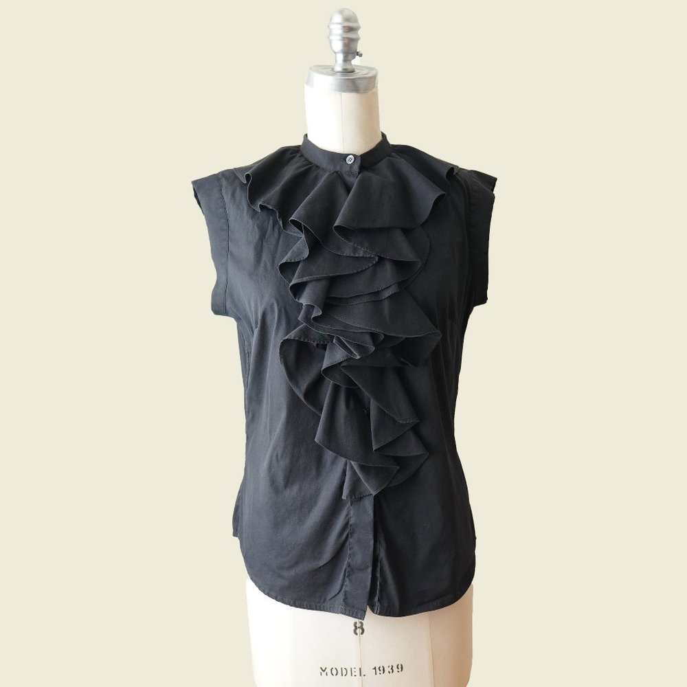 Vintage Oscar de la Renta Ruffle Blouse